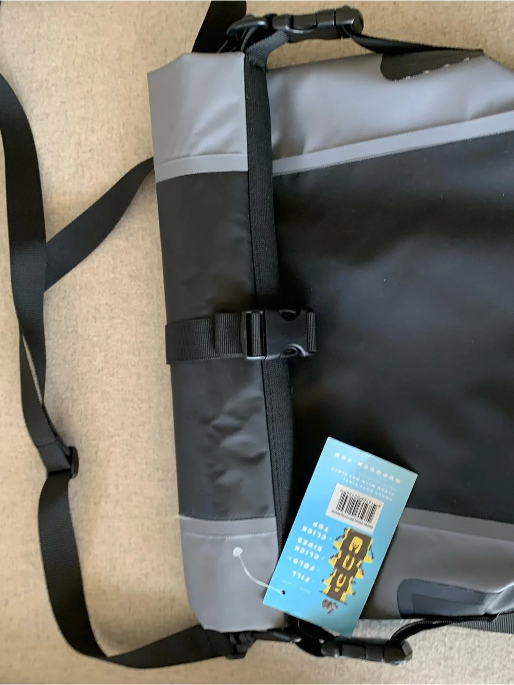 Water proof Crossbody Bag Black & Gray